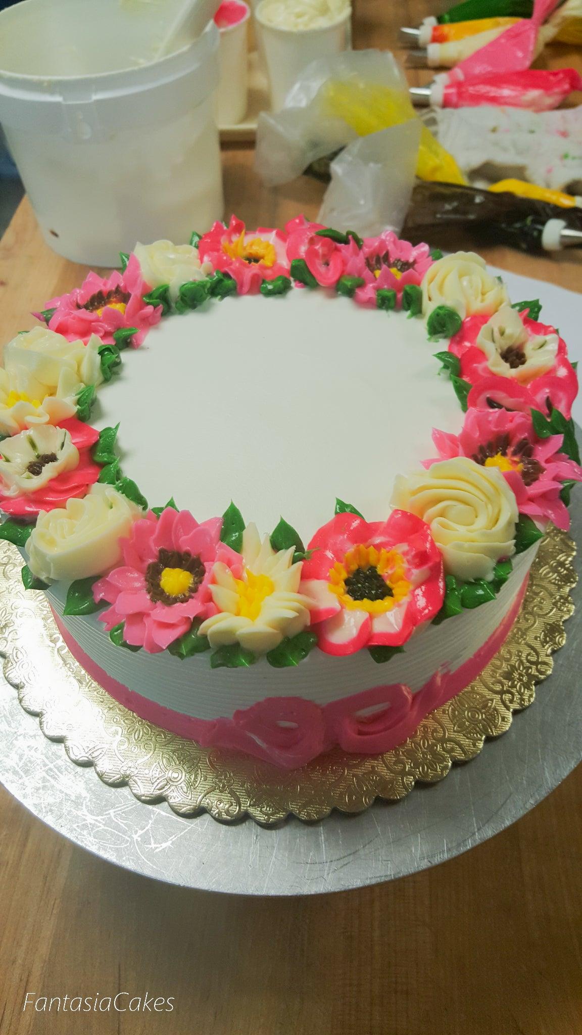 English Garden Rose Cake - Fantasia