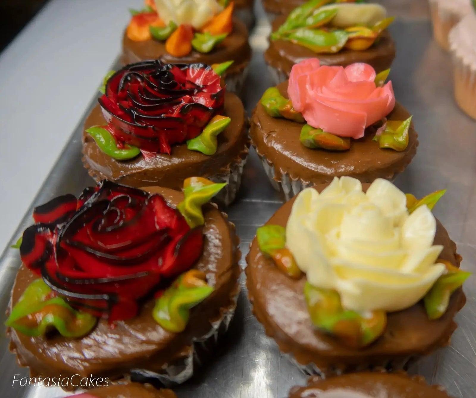 Flower buttercream cupcakes Fantasia